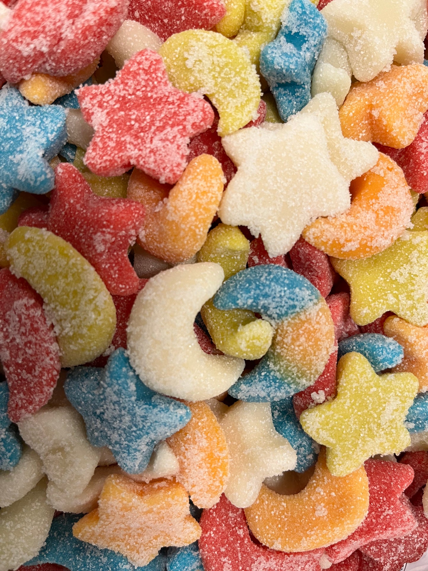 Sour Gummy Moon and Stars
