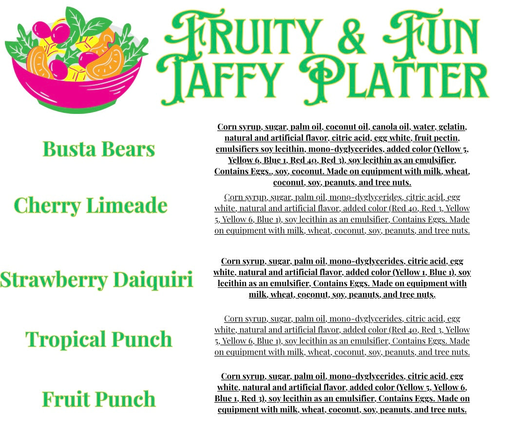Candy Platter Fruity And Fun Taffy