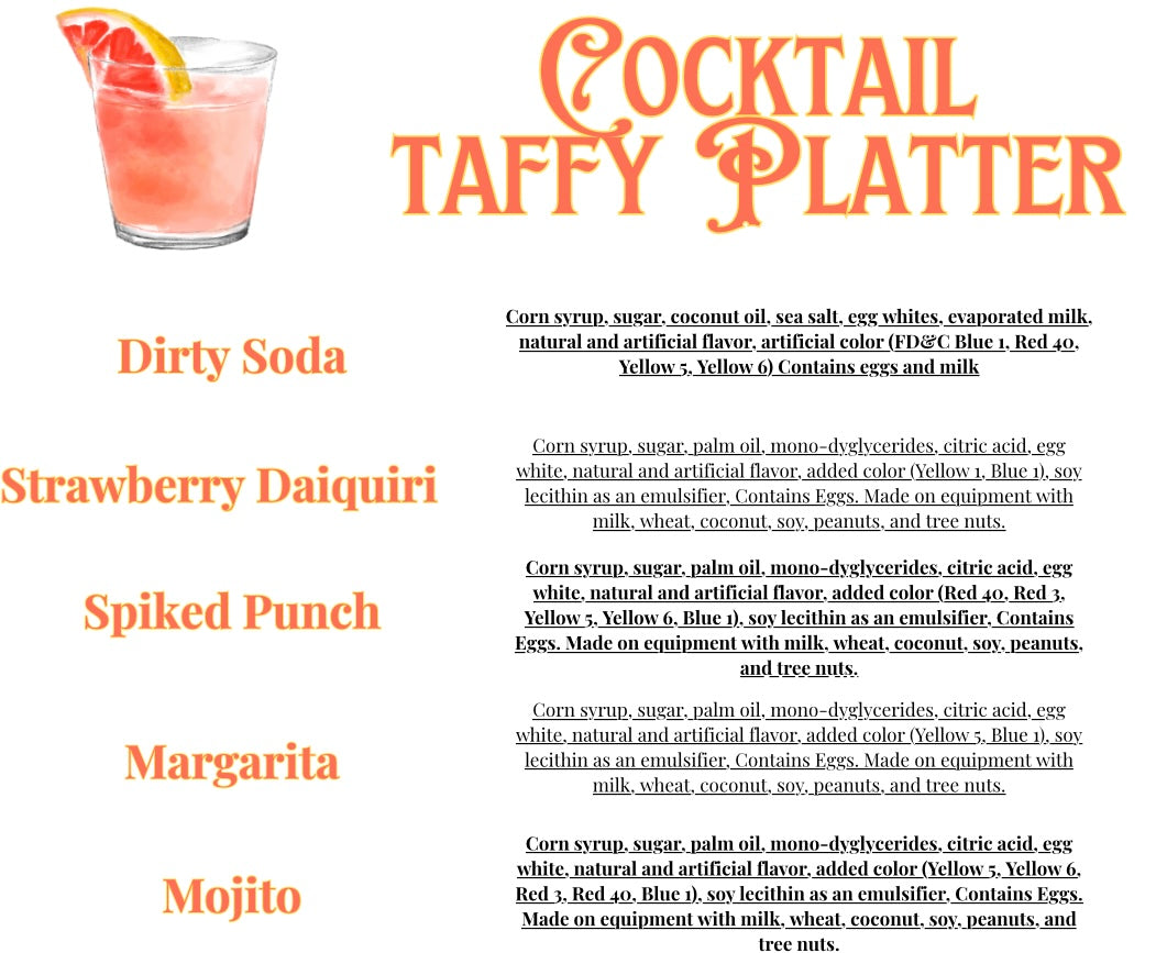Candy Platter Cocktail Taffy
