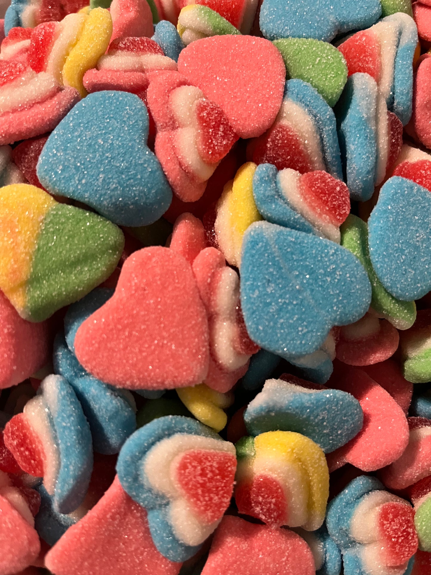 Gummy Rainbow Hearts