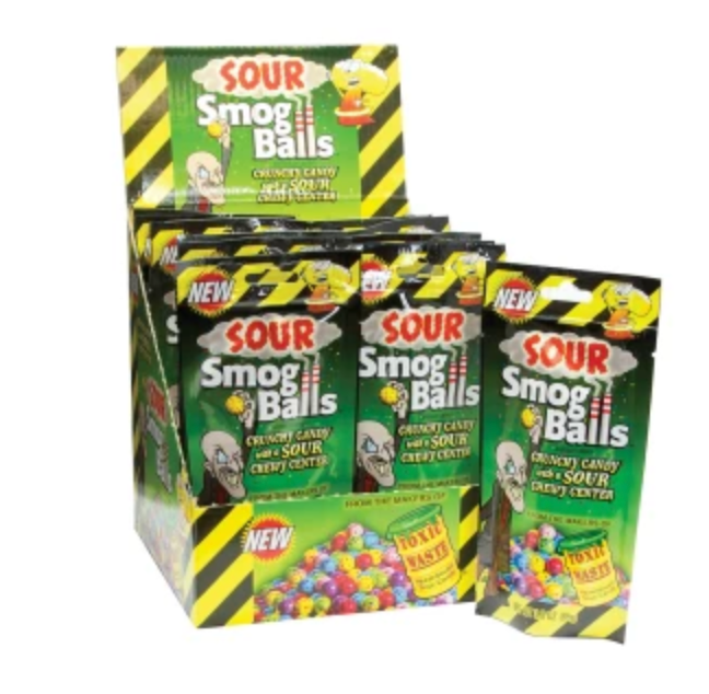 Toxic Waste Sour Smog Balls Bag