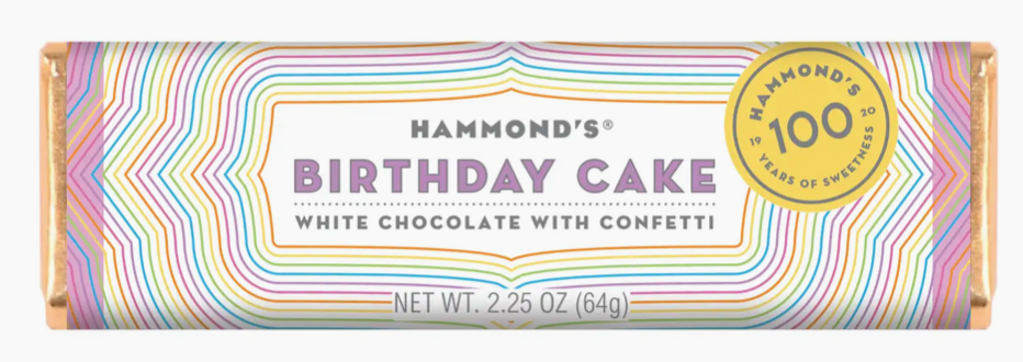Hammond's White Chocolate Bar Birthday Cake COMING SOON