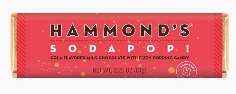 Hammond's Milk Chocolate Bar Soda Pop COMING SOON