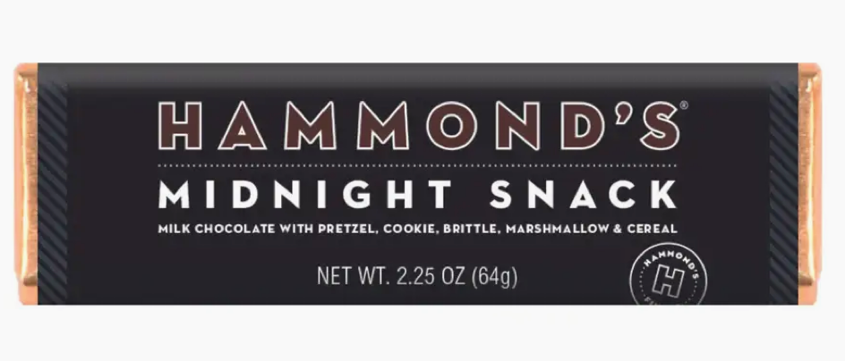 Hammond's Milk Chocolate Bar Midnight Snack COMING SOON