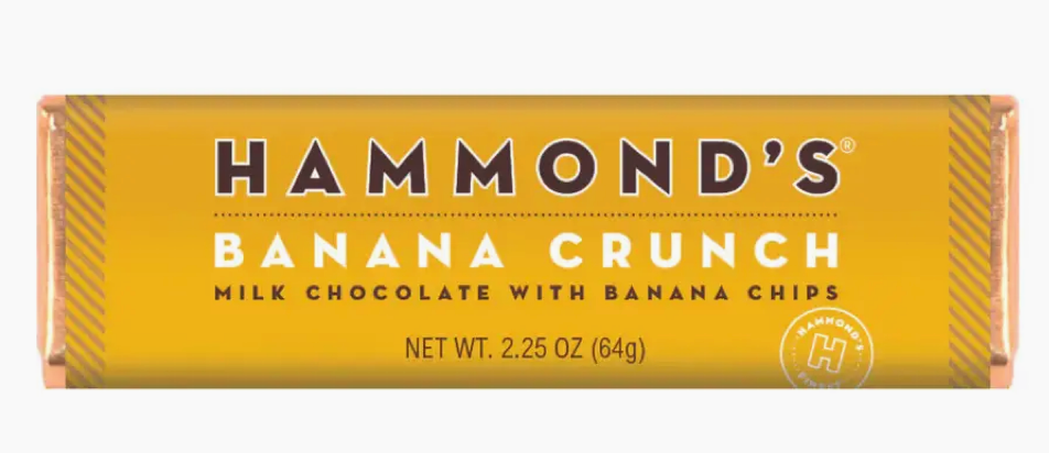 Hammond's Milk Chocolate Bar Banana Crunch COMING SOON