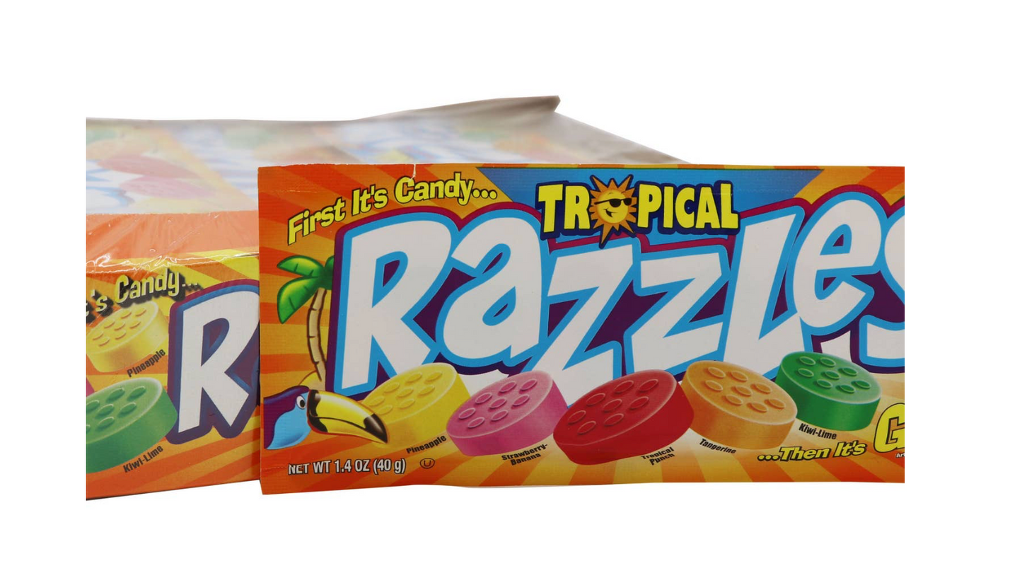 Razzles Gum Tropical Single