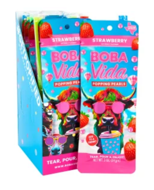 Bobavida Popping Boba Strawberry Single