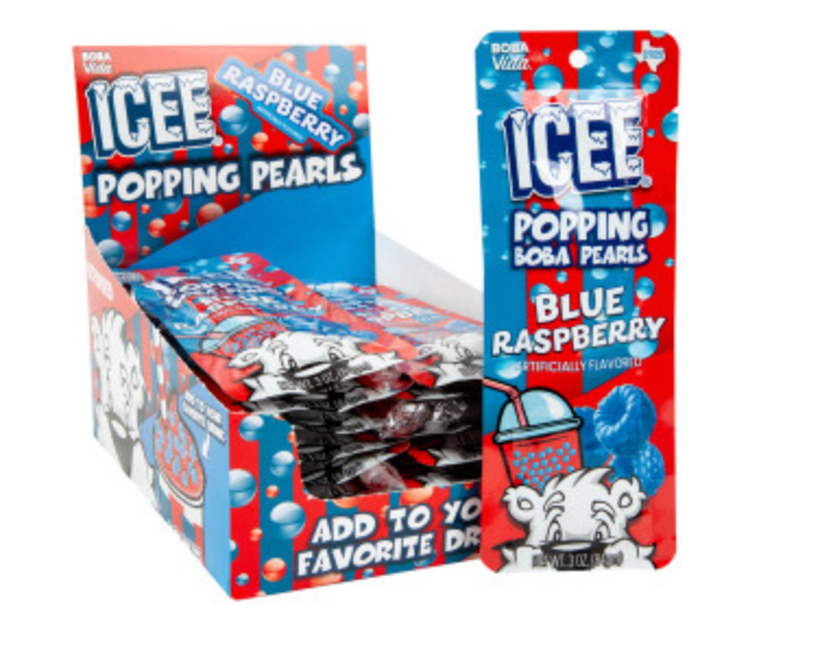 Icee Popping Boba Blue Raspberry Single