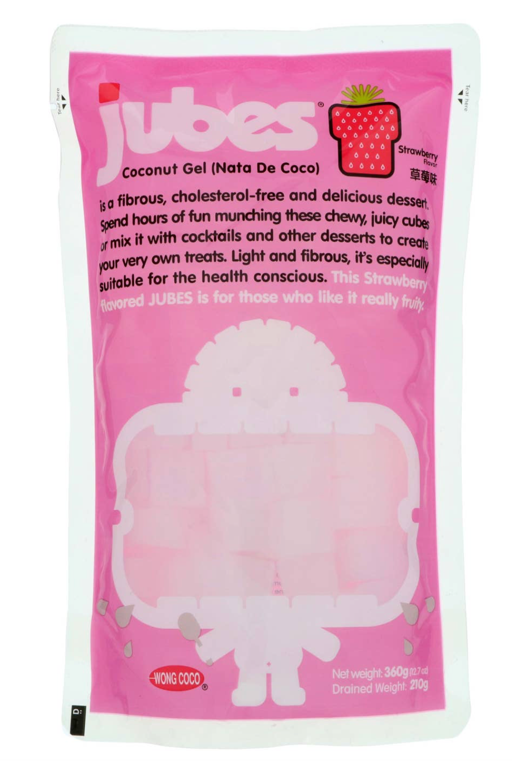 Jubes Coconut Gel Strawberry Flavor (Indonesia)