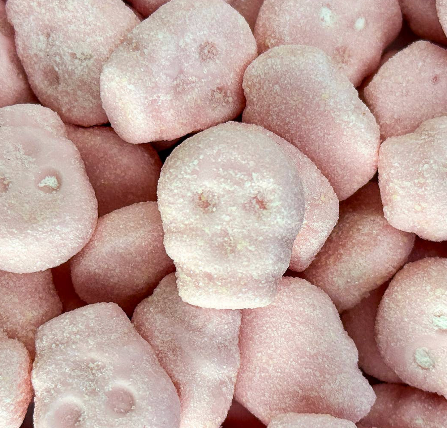 Swedish Sour Strawberry Foam Skulls Minis