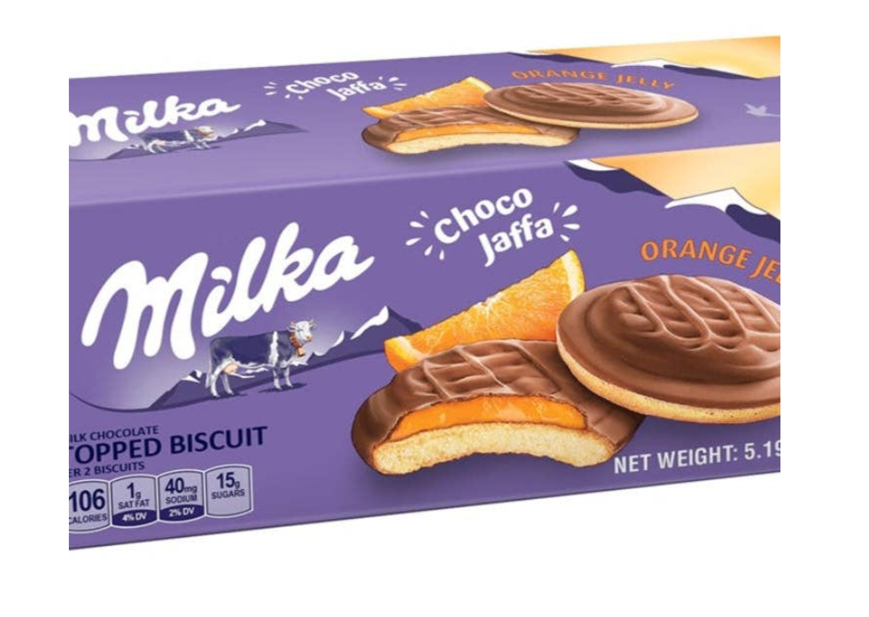 Milka Jaffa Cakes Orange Jelly – Carrolls Candies