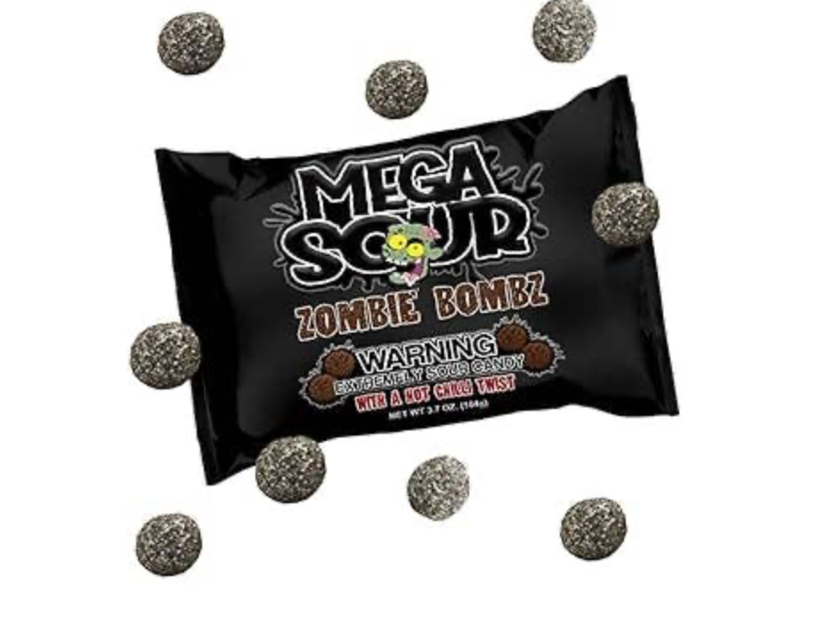 Barnetts Mega Sour Zombie Bombz Hot and Sour Single Bag
