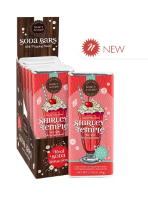 Nancy Adams Shirley Temple Soda Candy Bar COMING SOON