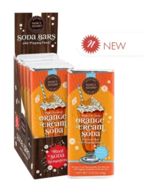 Nancy Adams Orange Cream Soda Candy Bar COMING SOON