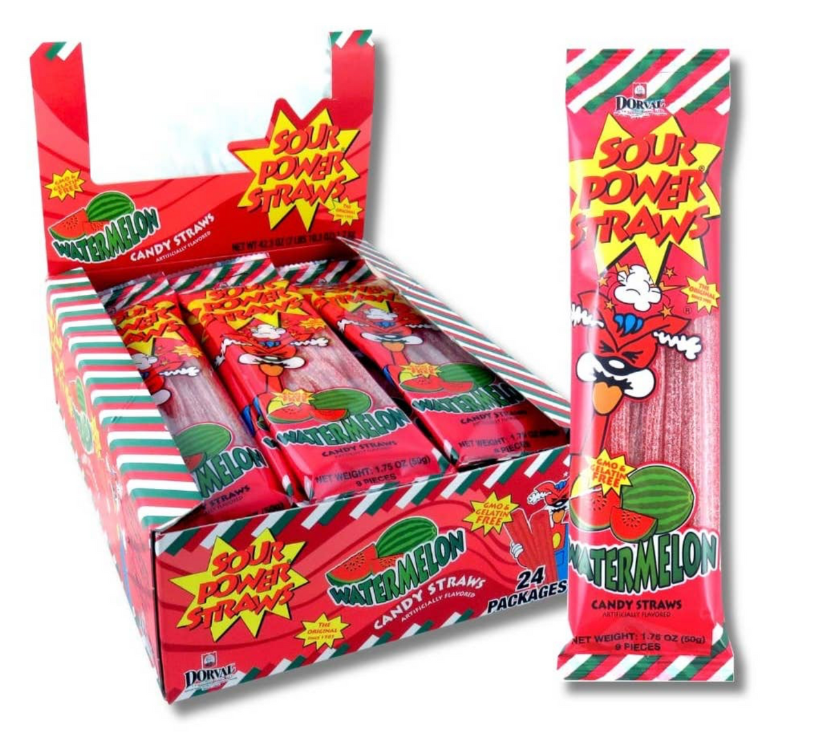 Sour Power Straws Watermelon Single COMING SOON