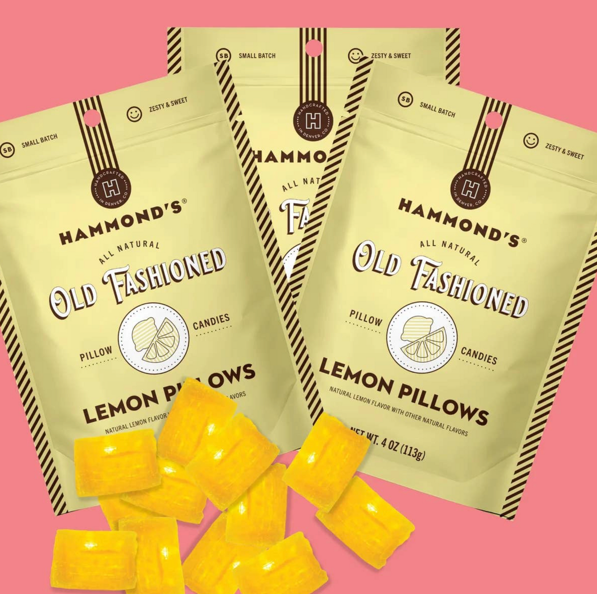 Hammond's Hard Candy Pillows Lemon Bag Single COMING SOON