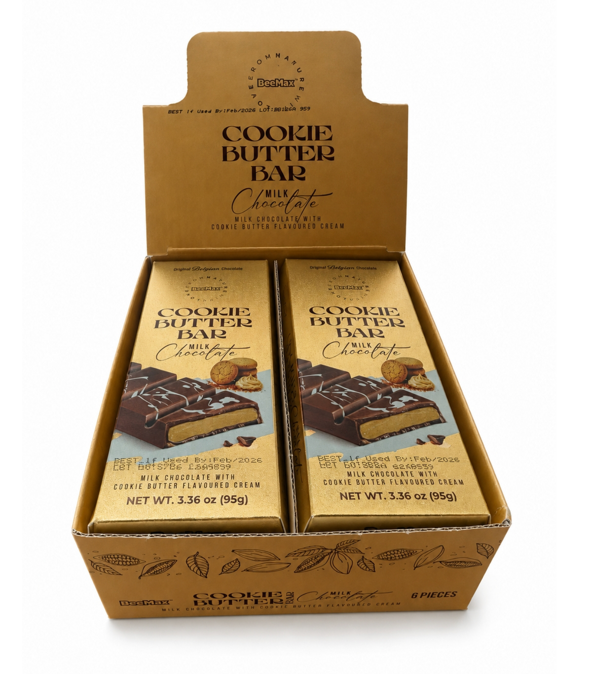 BeeMax Cookie Butter Chocolate Bar Single