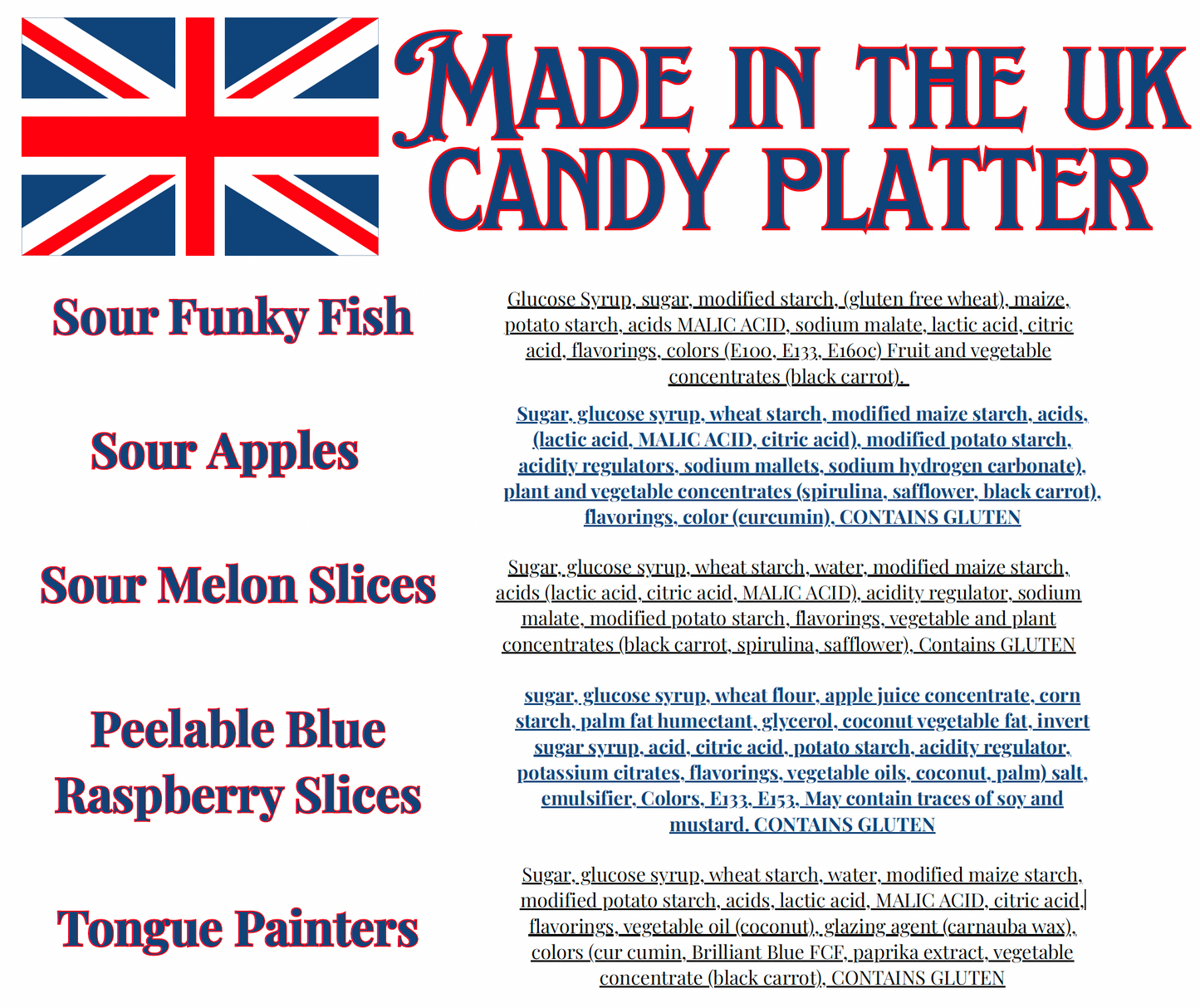 Candy Platter (Made in the UK)