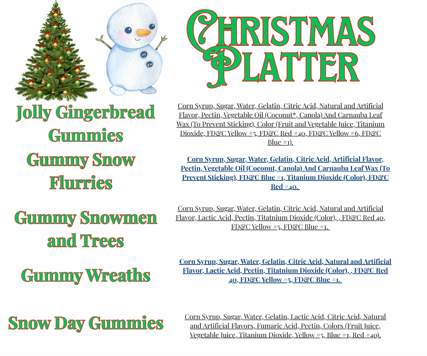 Christmas Gummy Platter COMING SOON