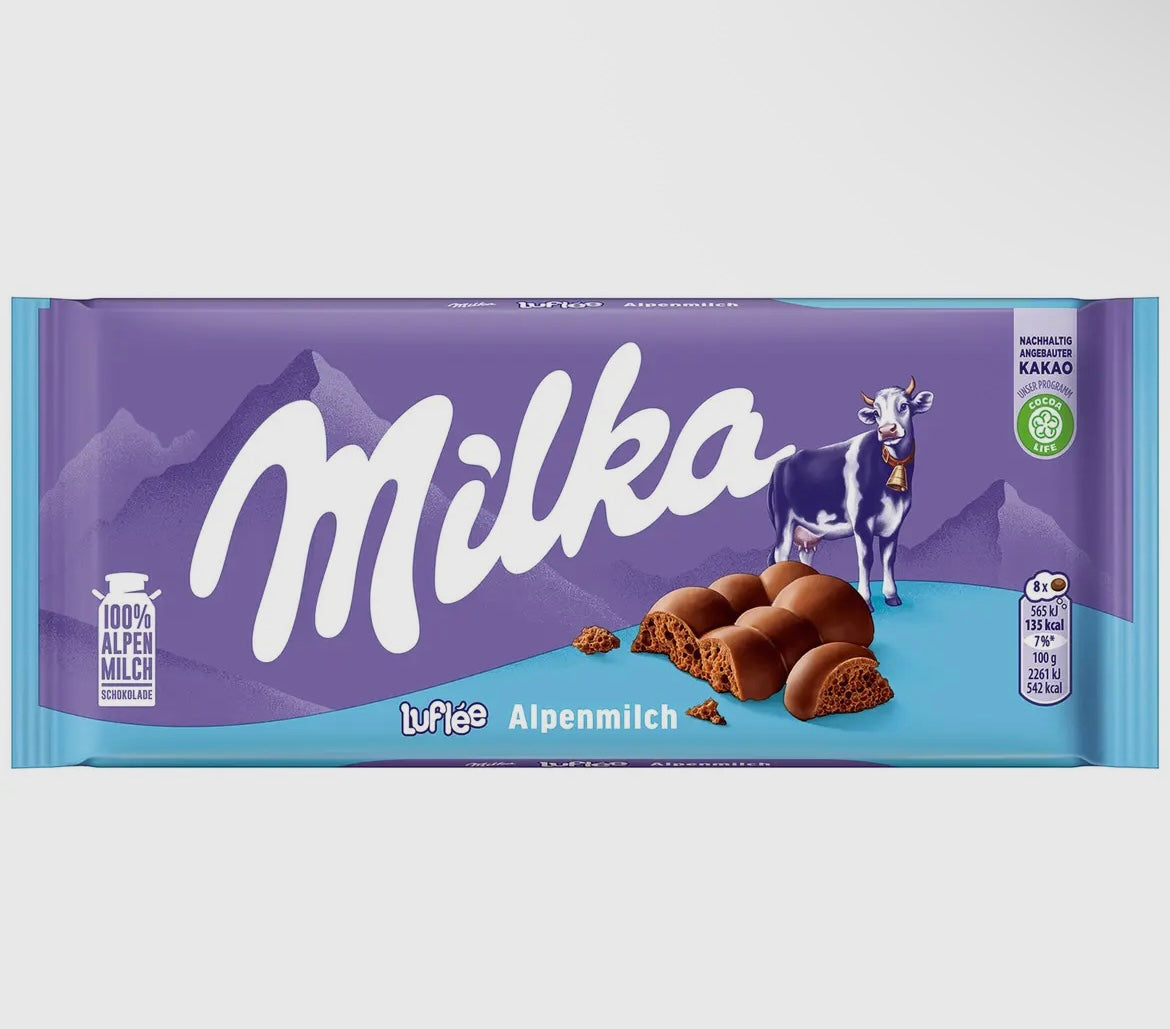 Milka Bubbly Milk Chocolate Bar Single