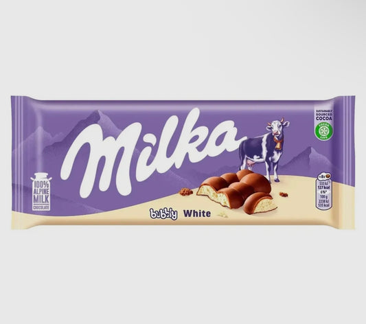 Milka Bubbly White Chocolate Bar