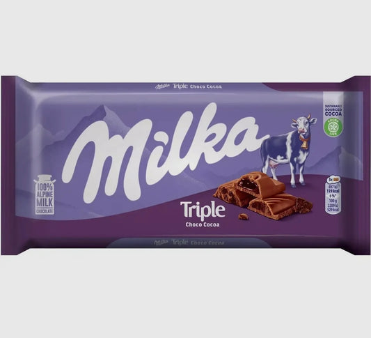 Milka Triple Chocolate Bar