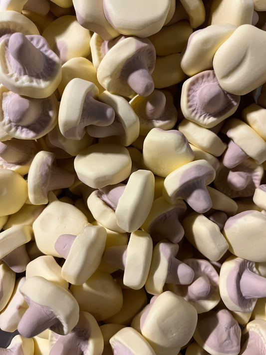 Swedish Foam Caramel Banana Mushrooms