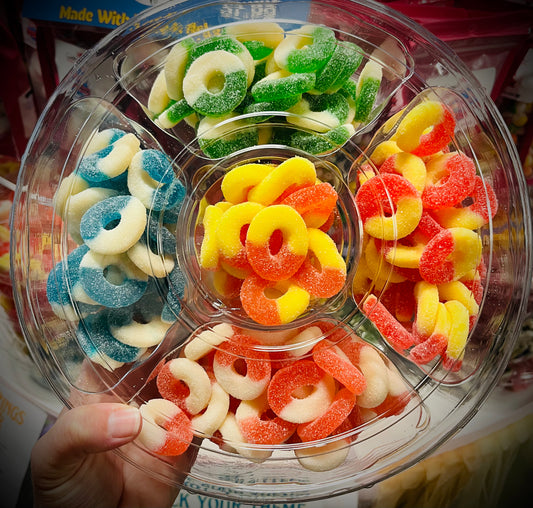 Candy Platter Gummy Rings