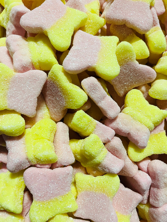 Swedish Style Sour Lemon Strawberry Butterflies