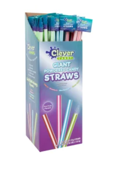 Clever Candy Giant Powdered Straws
