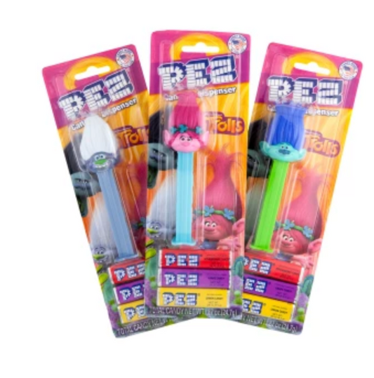 Pez Dispenser Trolls Assorted Single