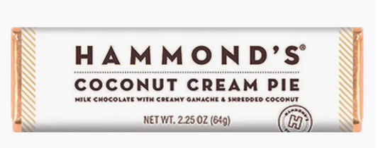 Hammond's Milk Chocolate Bar Coconut Cream Pie COMING SOON