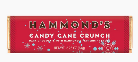 Hammond's Dark Chocolate Bar Candy Cane Crunch COMING SOON