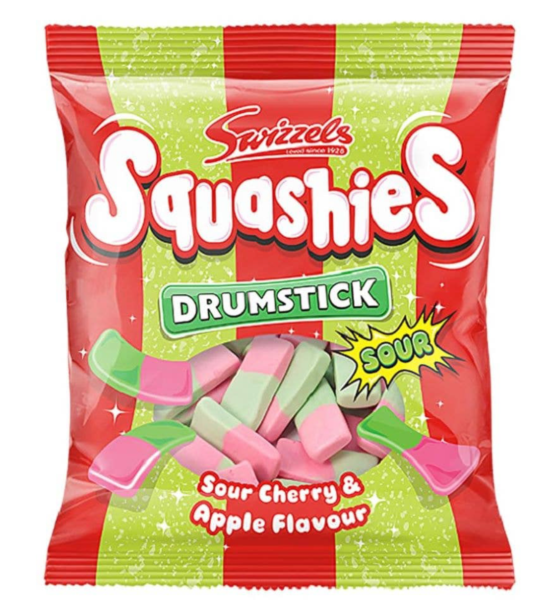 Squashies Sour Apple and Cherry Peg Bag Single