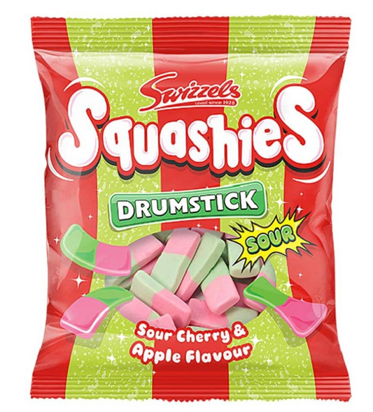 Squashies Sour Apple and Cherry Peg Bag Single