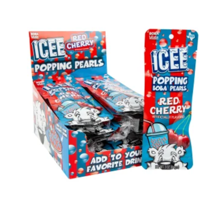 Icee Popping Boba Cherry Single