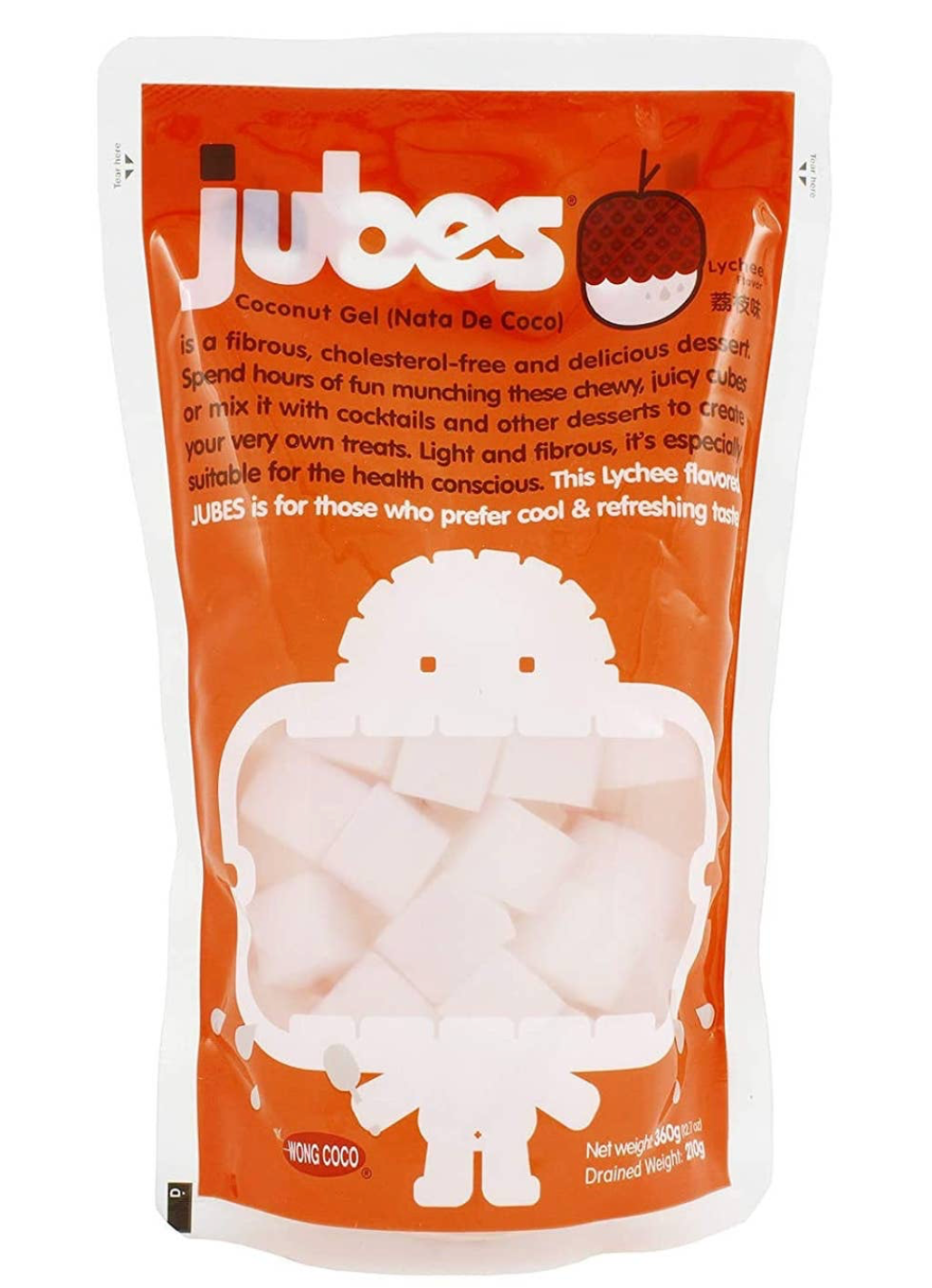 Jubes Coconut Gel Lychee Flavor (Indonesia)