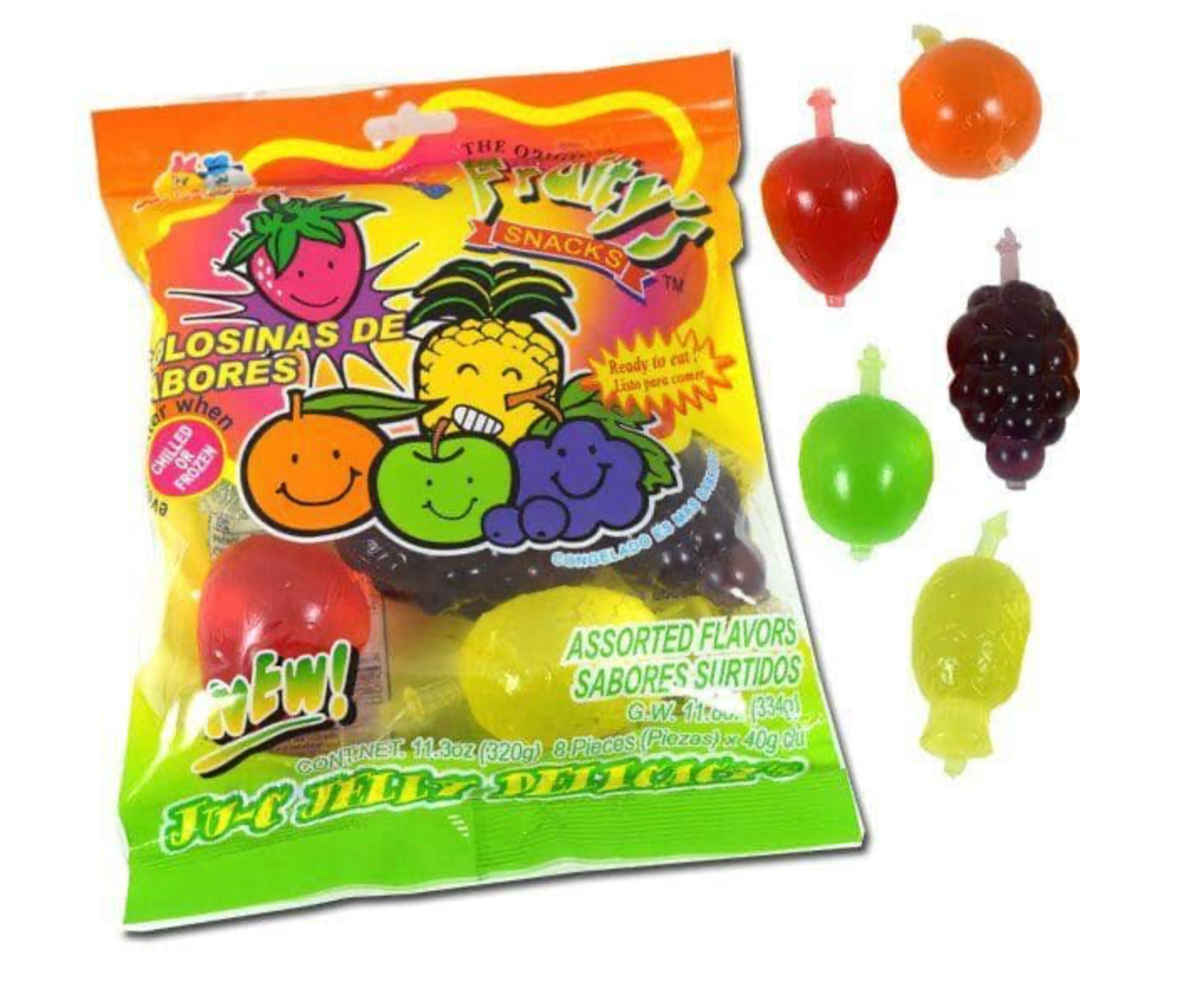 Din Don Fruity's Ju-C Jelly Bites Bite-Size Fruit Candies