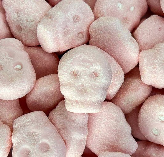 Swedish Sour Strawberry Foam Skulls Minis