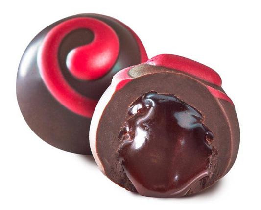 Dark Chocolate Fresh Raspberry Chocolate Truffles