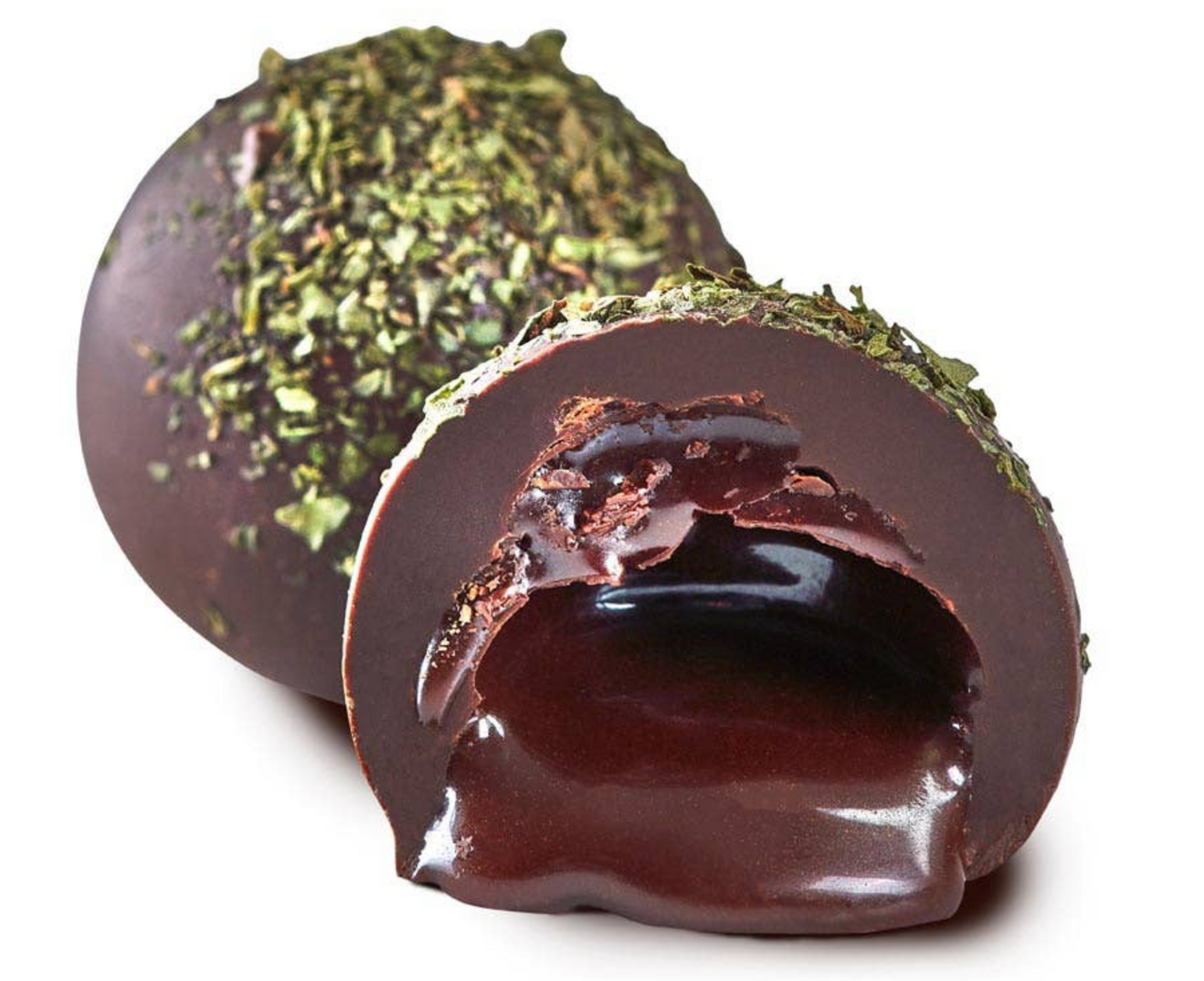 Dark Chocolate Fresh Mint Chocolate Truffles