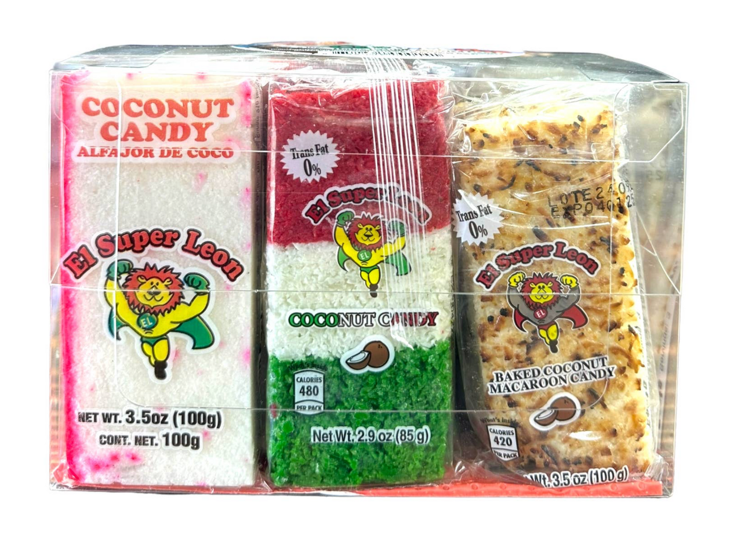 El Super Leon Coco Leche Coconut Candy Assorted SINGLE