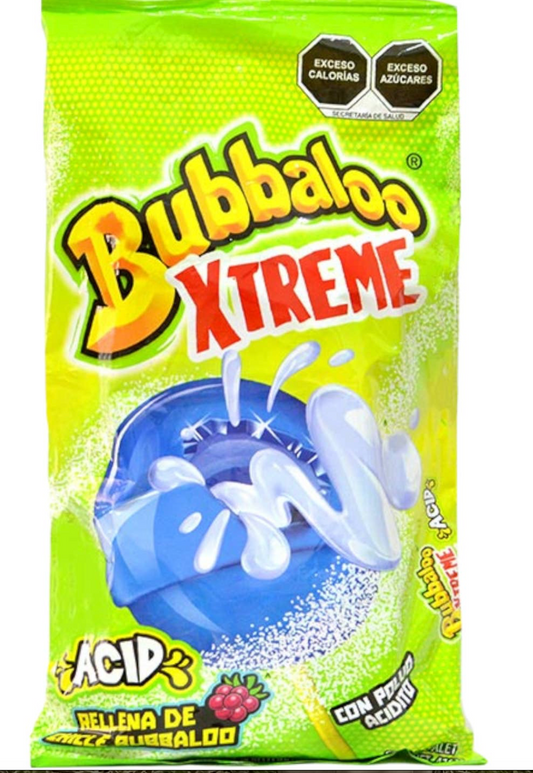 Bubbaloo Xtreme Acid Frambuesa Lollipop