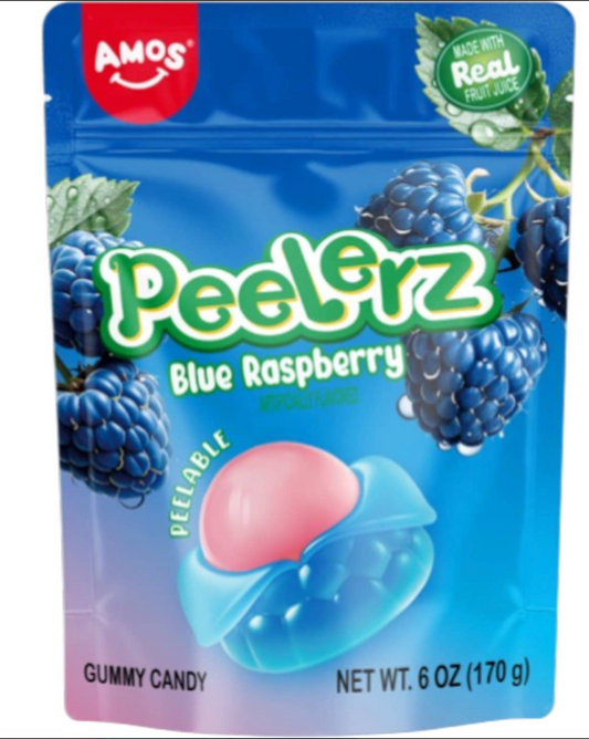 Amos Peelerz Gummy Blue Raspberry Single