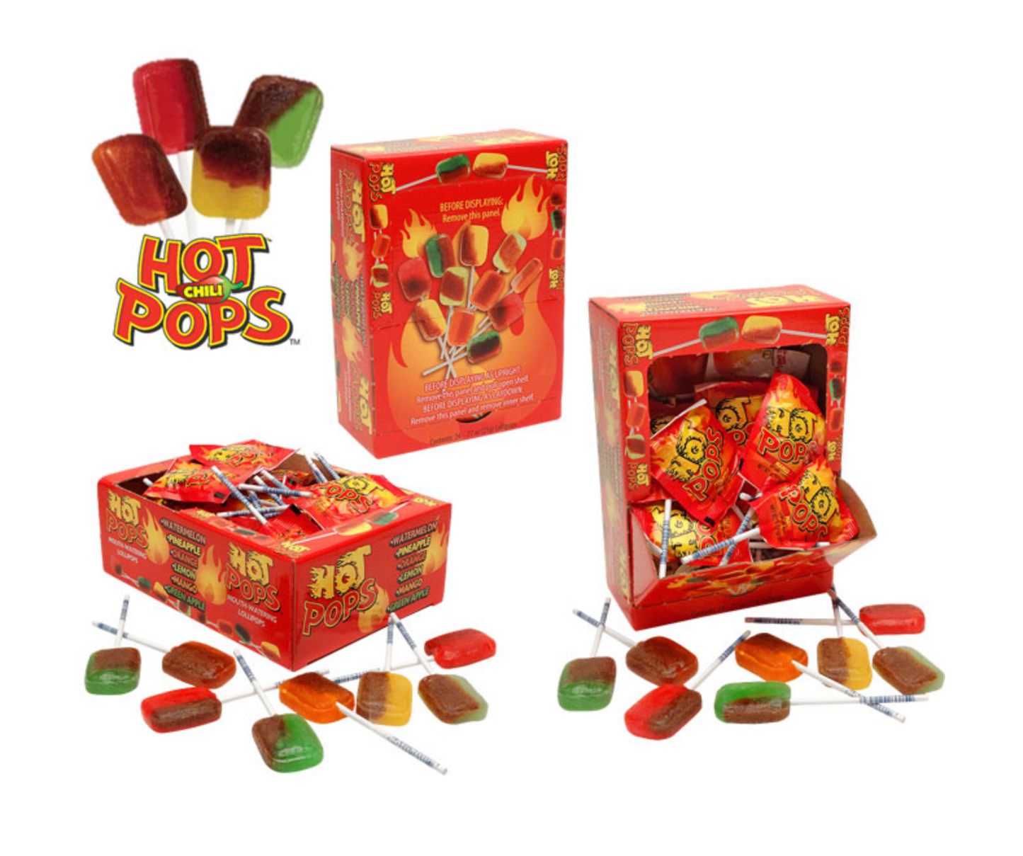 Hot Lix Hot Chili Lollipops