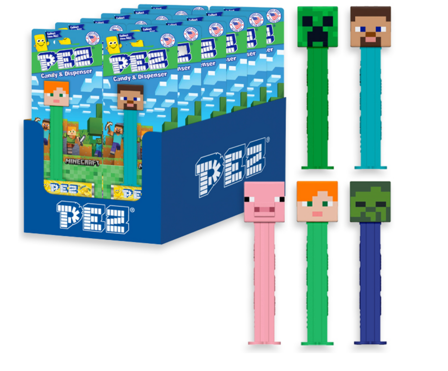 Pez Dispenser Minecraft Assorted Single
