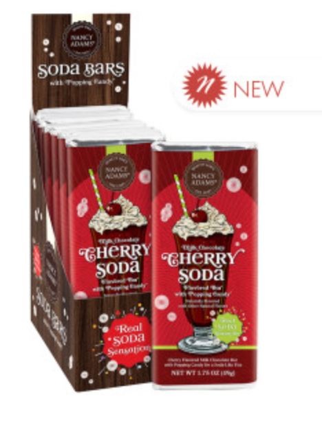 Nancy Adams Cherry Soda Candy Bar COMING SOON