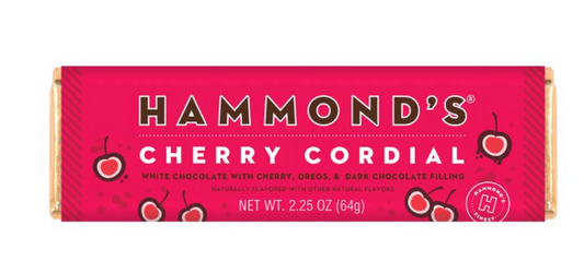 Hammond's Cherry Cordial Chocolate Bar Single COMING SOON