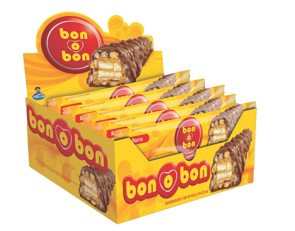 Bon O Bon Chocolate Caramel Crispy Wafer Candy Bar Single COMING SOON