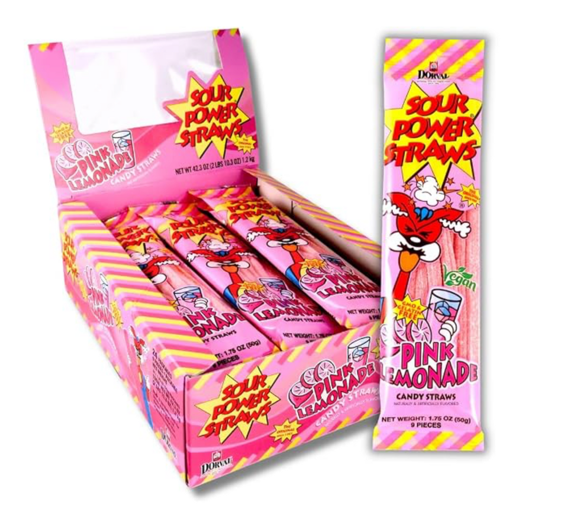 Sour Power Straws Pink Lemonade Single COMING SOON